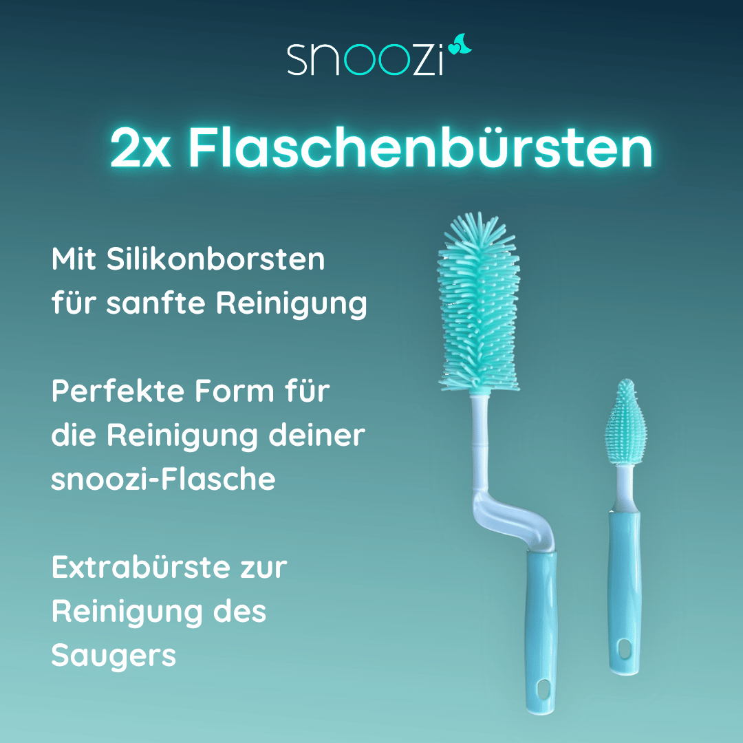 snoozi 2er-Set + Bürsten-Set & Babyflasche GRATIS