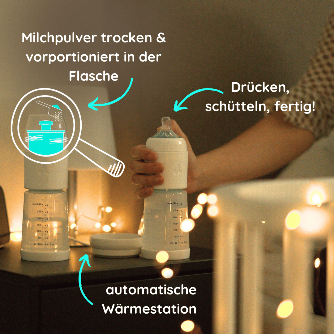 snoozi Set: Nachtflasche mit Flaschenwärmer