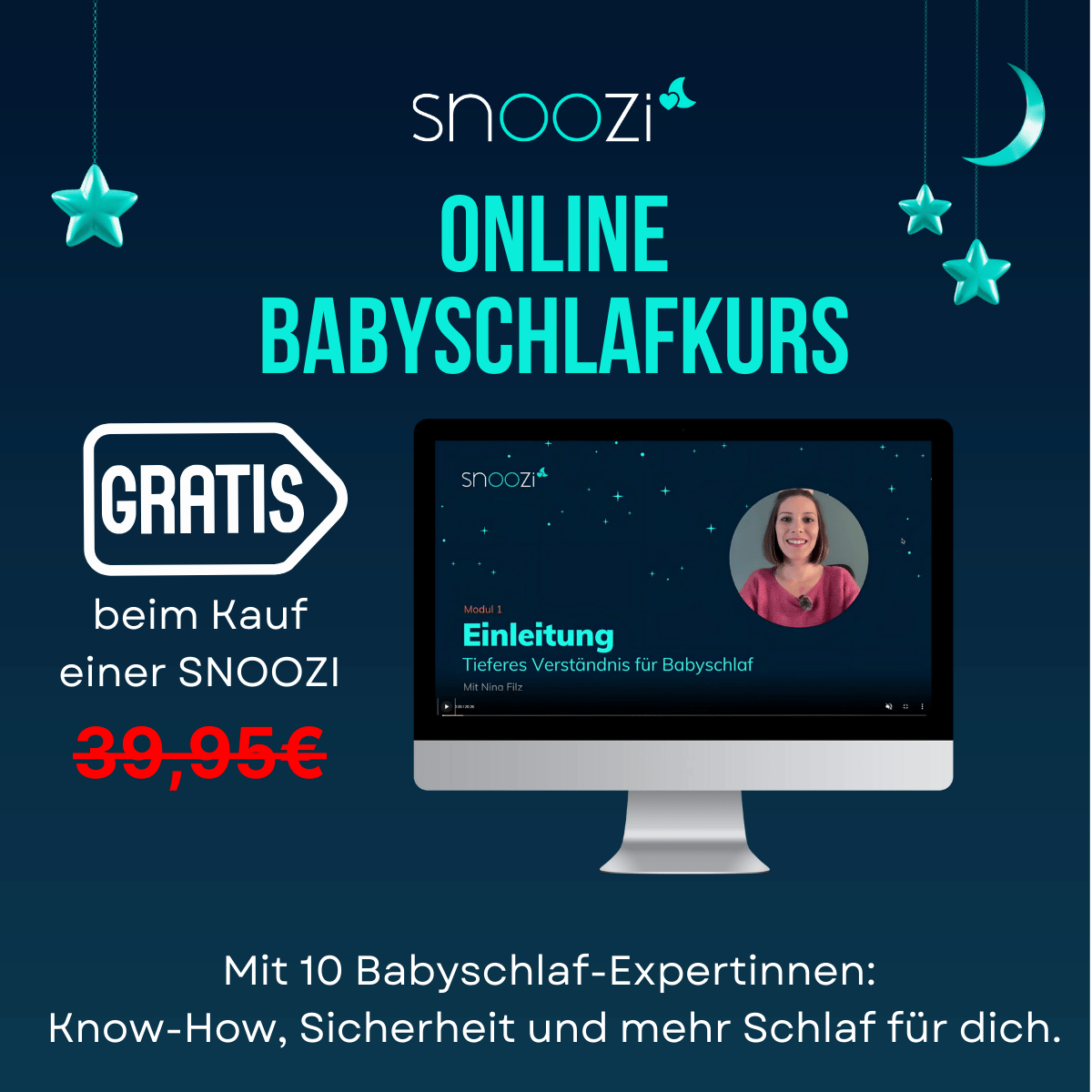 snoozi Set: Nachtflasche mit Flaschenwärmer