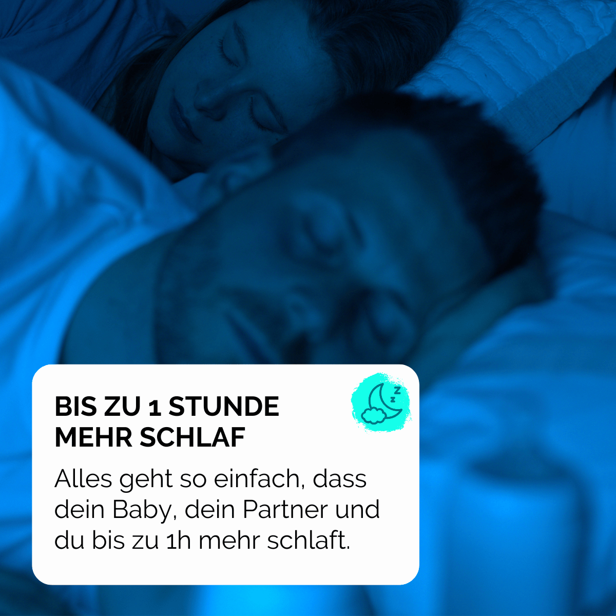 bis zu 1 Stunde mehr Schlaf