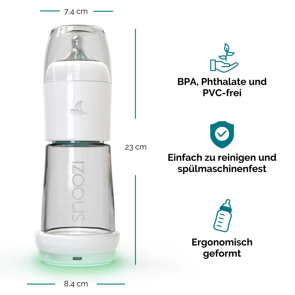 snoozi 3er - Set Nachtflasche + Powerbank GRATIS - Snoozi