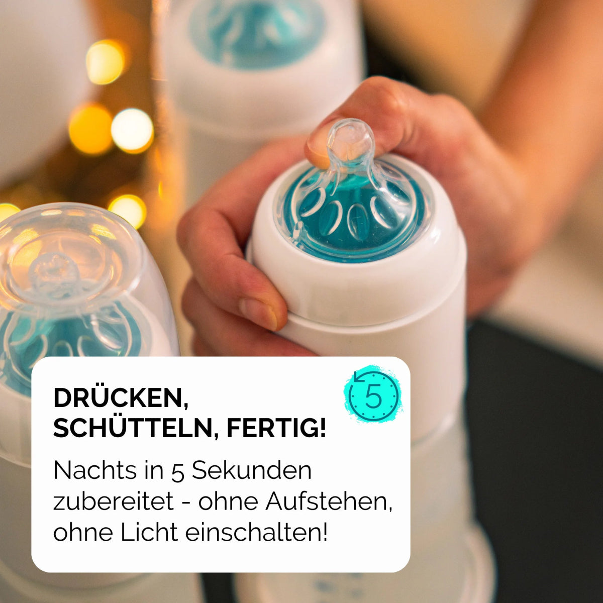snoozi 3er - Set Nachtflasche + Powerbank GRATIS - Snoozi