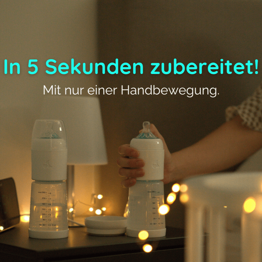 snoozi Nachtflasche mit Flaschenwärmer - perfekte Hilfe zum stressfreien Abstillen - Snoozi