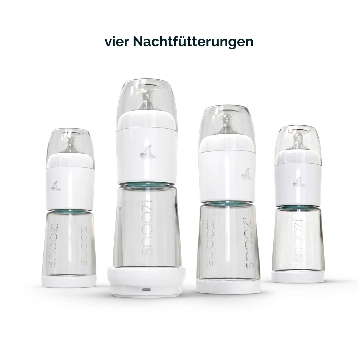 snoozi Nachtflasche mit Flaschenwärmer - perfekte Hilfe zum stressfreien Abstillen - Snoozi