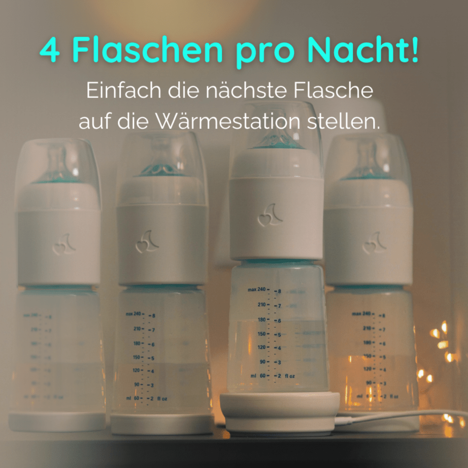 snoozi Nachtflasche mit Flaschenwärmer - perfekte Hilfe zum stressfreien Abstillen - Snoozi