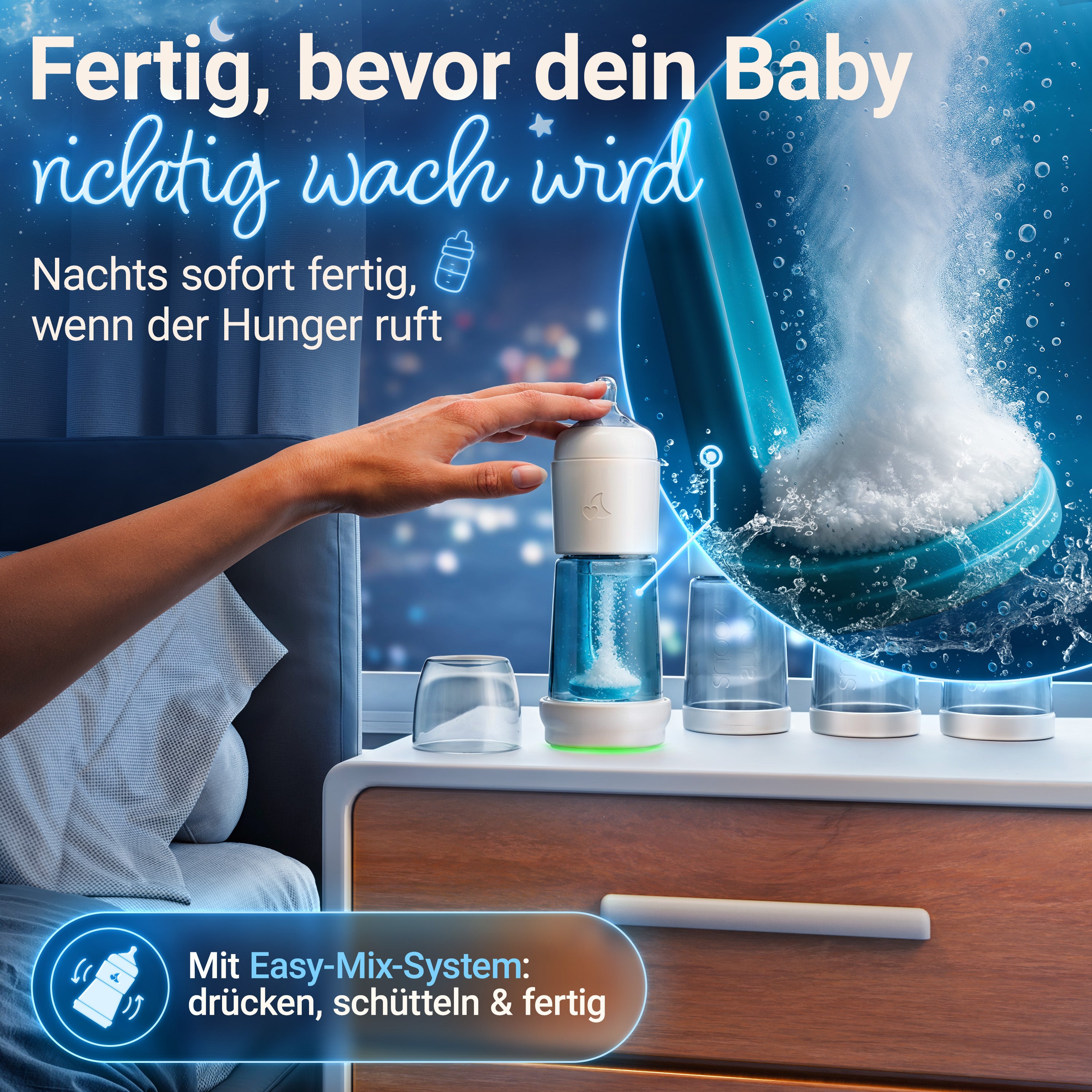 Snoozi 2 Set + 2 baby bottles for free