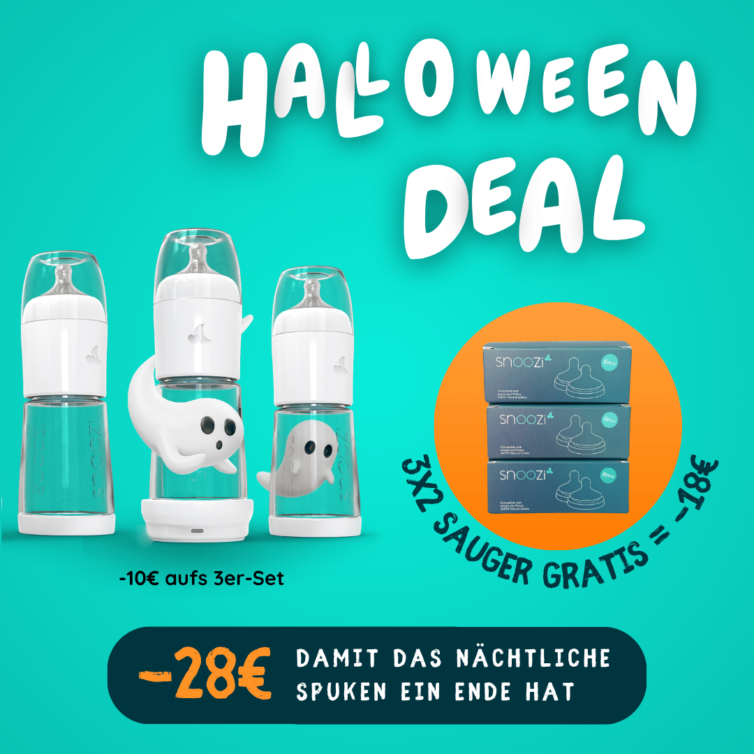 HALLOWEEN-DEAL: snoozi 3er-Set + GRATIS Sauger (3x)