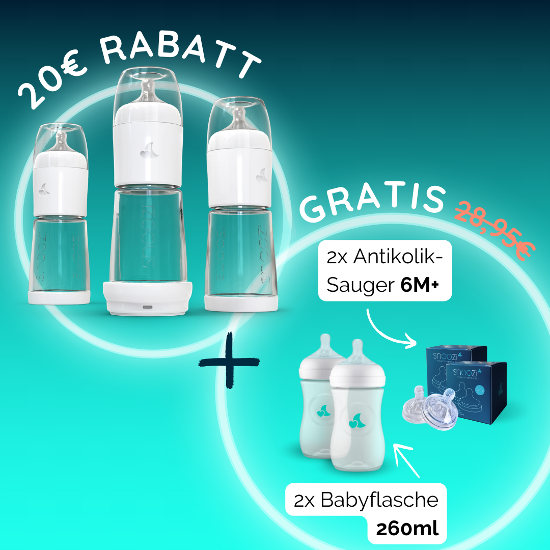 snoozi Nachtflasche 3er-Set + GRATIS Geschenken im Wert von 28,80€