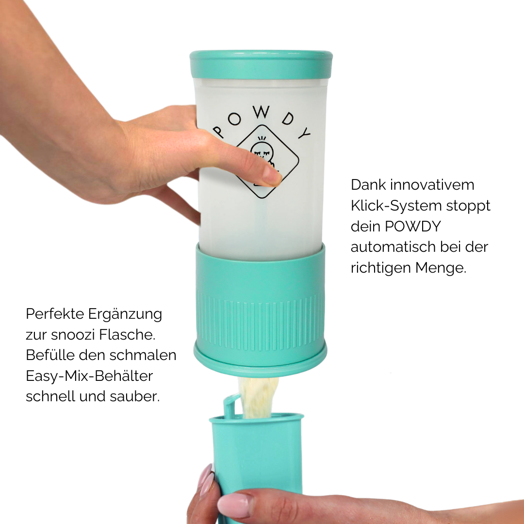 POWDY Milchpulverportionierer - für die schnelle und saubere Fläschchenvorbereitung