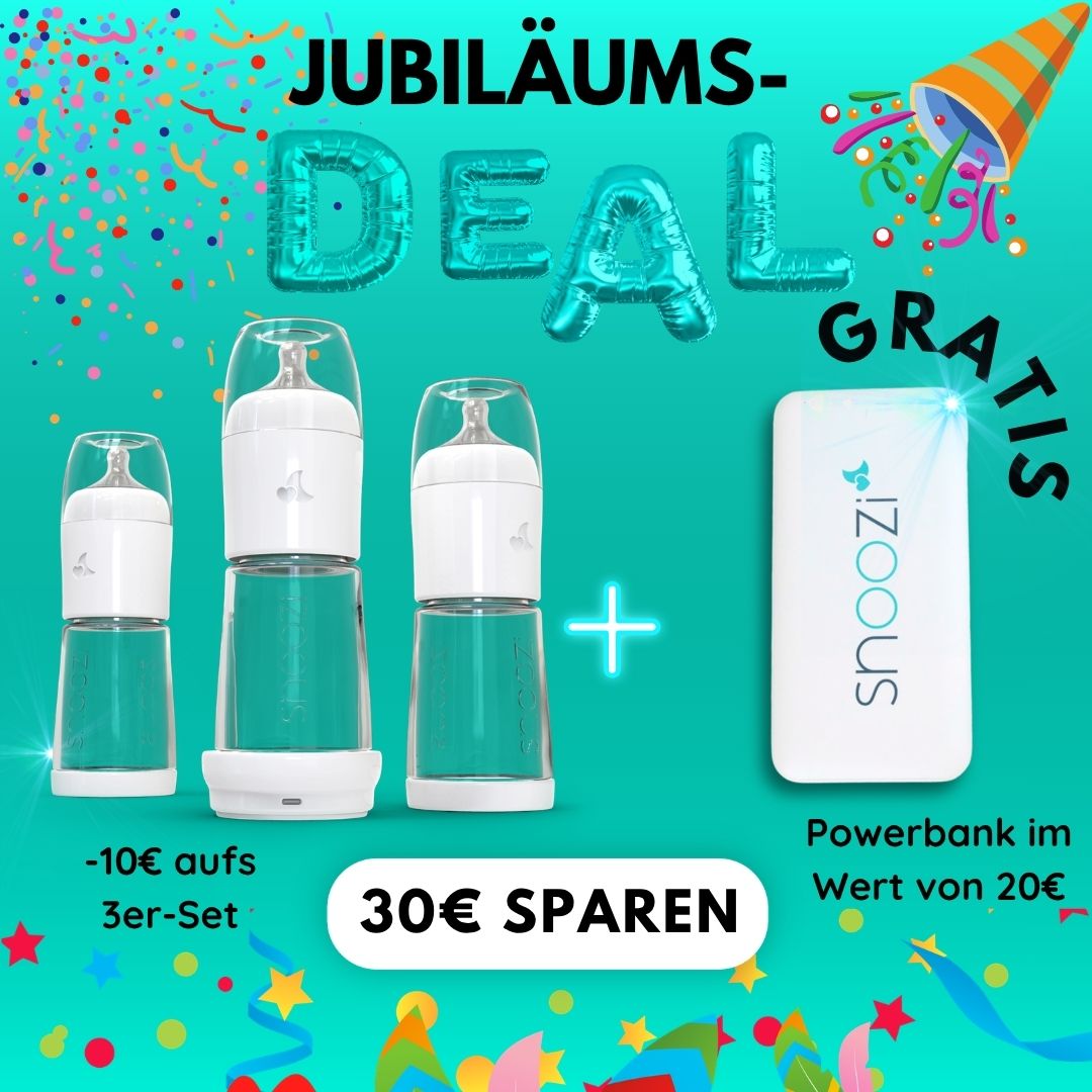 Jubiläums-DEAL: snoozi 3er-Set + Powerbank GRATIS