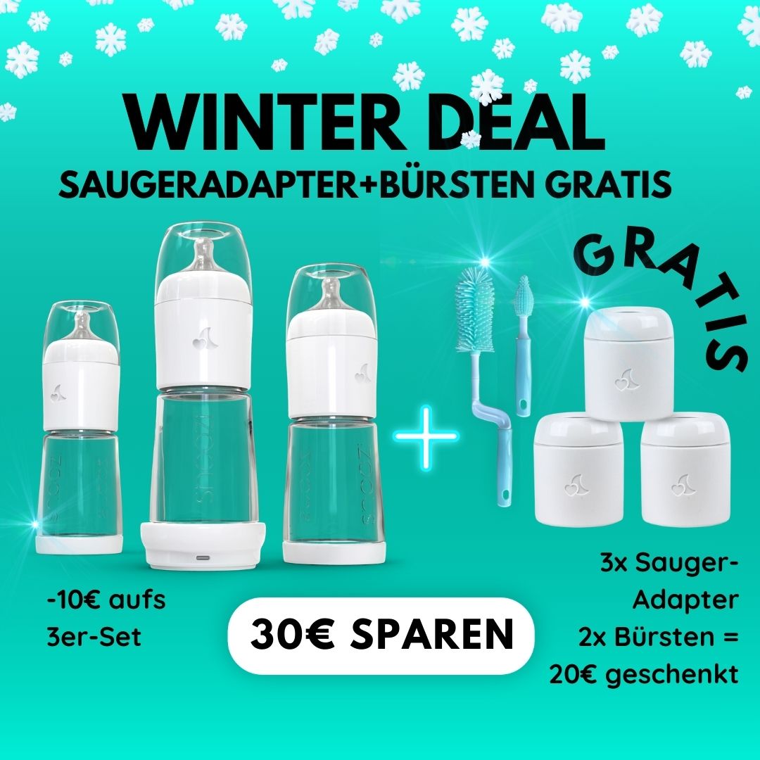 WINTER-DEAL: 3er-Set + 3x Sauger-Adapter + 2x Bürsten GRATIS