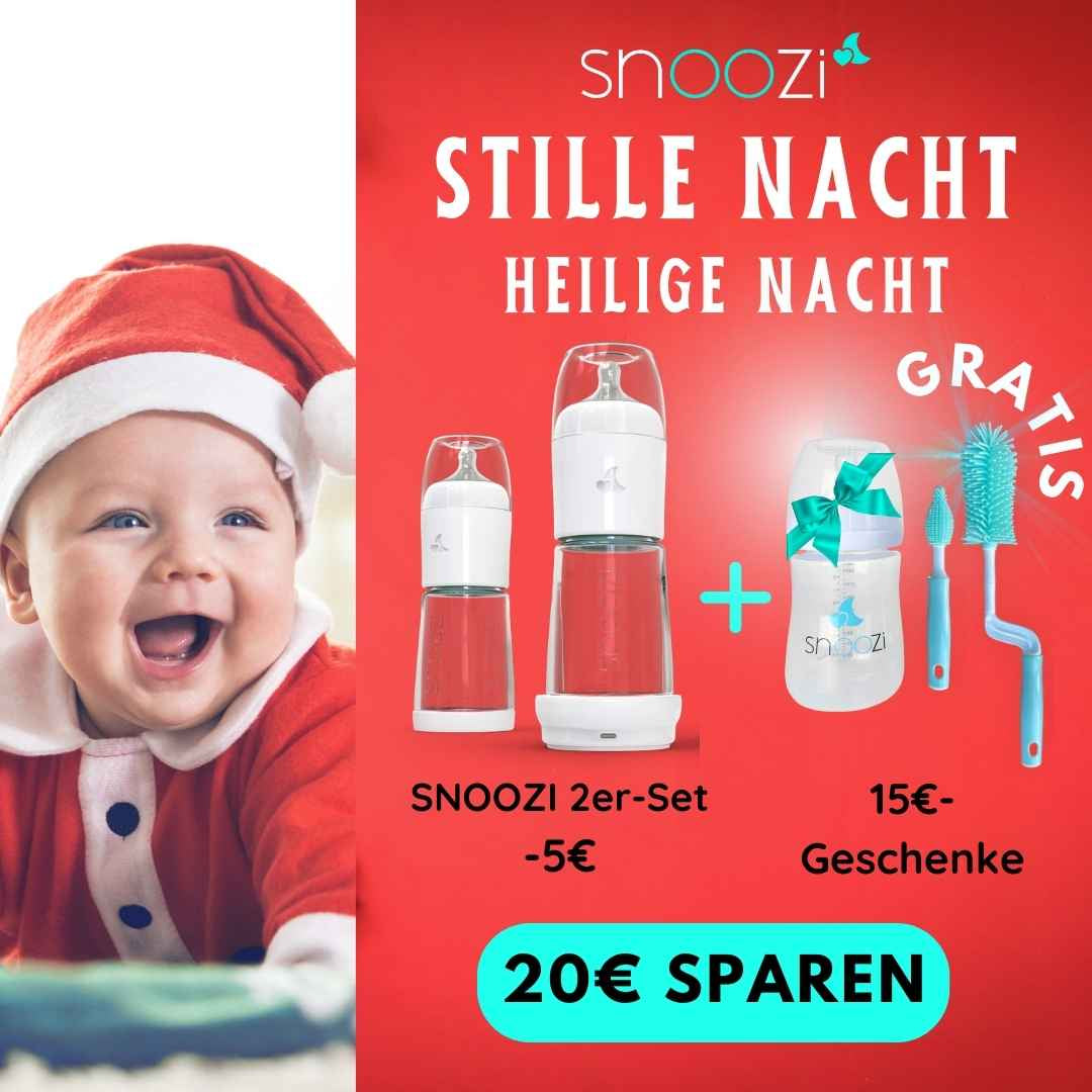 snoozi 2er-Set + Bürsten-Set & Babyflasche GRATIS