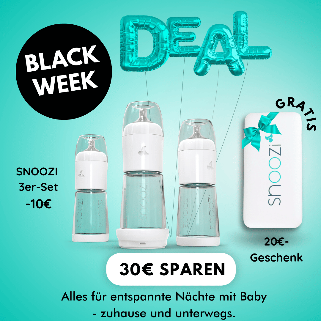 snoozi 3er - Set Nachtflasche + Powerbank GRATIS - Snoozi
