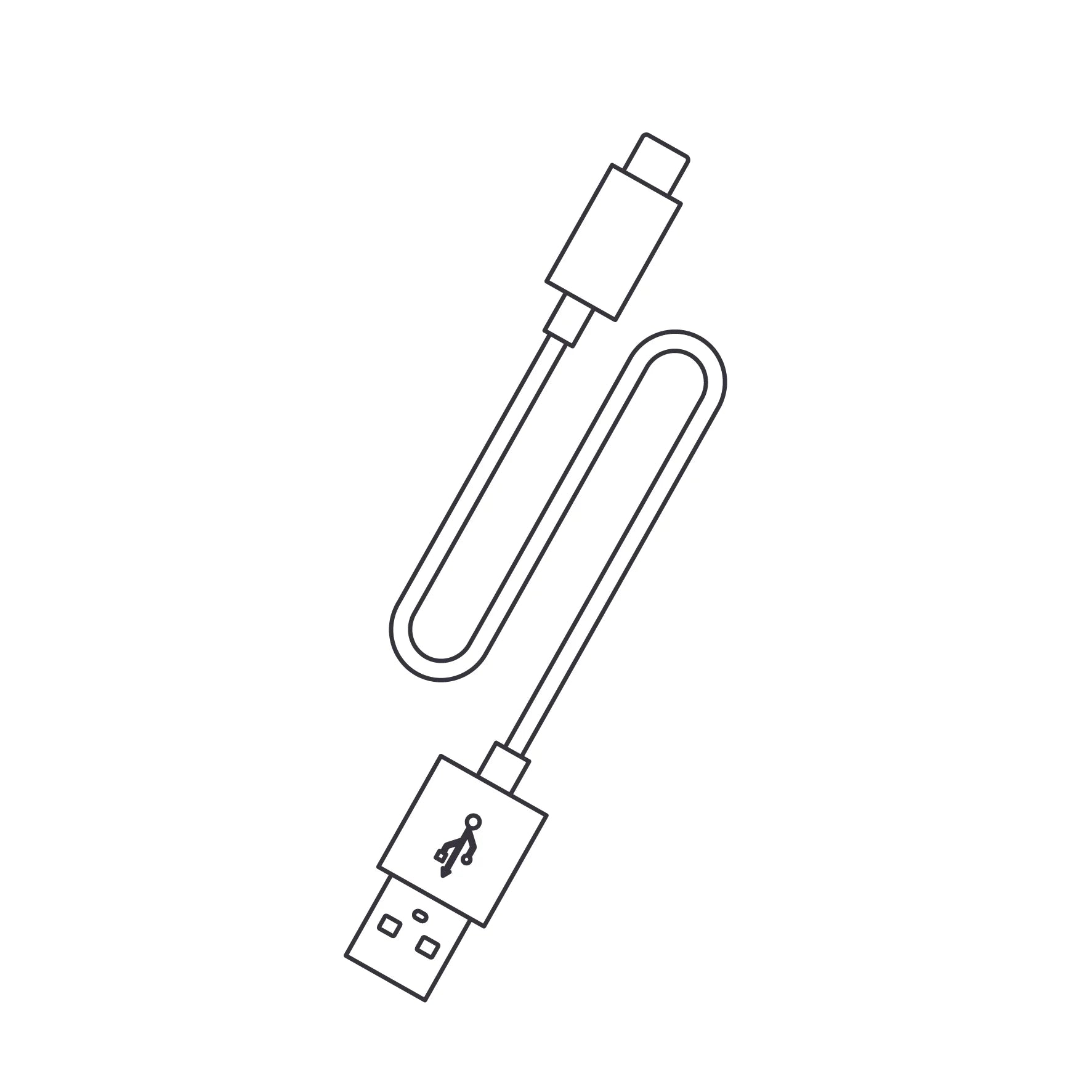 Kabel USB A auf C